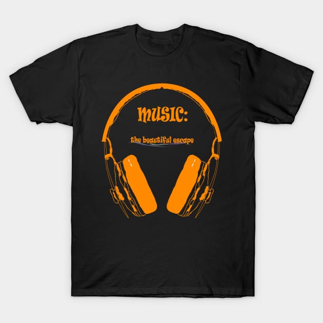 Music - The beautiful escape T-Shirt by SwissDevil